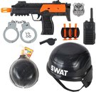 Policejní dětská sada samopal s přilbou a doplňky speciální jednotky SWAT