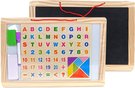 Tabule magnetick oboustrann na kdy / fixy set s psmenky a slicemi