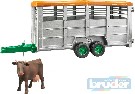 BRUDER 02227 (2227) Auto přepravník na zvířata set s figurkou kráva model 1:16 plast