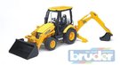 BRUDER 02427 (2427) Traktor JCB MIDI - eln naklada + bagr