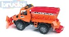 BRUDER 02572 (2572) Auto Mercedes Benz UNIMOG s radlic + sypa