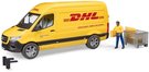 BRUDER 02670 Auto Mercedes-Benz Sprinter DHL set s idiem a doplky