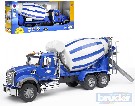 BRUDER 02814 (2814) Nákladní auto Mack Granite - domíchávač betonu modrý
