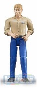 BRUDER 60006 Figurka muž modré kalhoty světle-hnědá košile