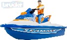 BRUDER 63150 Set vodn sktr lun motorov s figurkou 1:16 plast