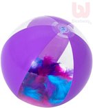 BESTWAY Baby m nafukovac 41cm balon fialov s barevnm pem
