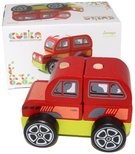 CUBIKA DEVO Baby autko Vz Ternn navlkac stavebnice set 5 dlk