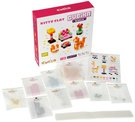 CUBIKA DŘEVO Pixel Stavebnice 3D Pokojík s kočičkou 200 dílků 1x1cm