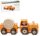 CUBIKA DŘEVO Magnetický set traktor s vlečkou a nákladem *DŘEVĚNÉ HRAČKY*