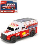 DICKIE Auto bílá ambulance sanitka set s nosítky na baterie Světlo Zvuk