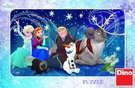 DINO Puzzle Sněhové vločky Frozen (Ledové Království) 15 dílků v krabici