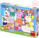 DINO Puzzle 3x55 dlk Peppa Pig Vesel odpoledne 18x18cm skldaka 3v1