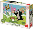 DINO Puzzle baby maxi 24 dlk Krtek a houba (Krteek) 66x47cm skldaka