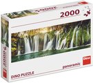 DINO Puzzle Panoramatick Plitvick vodopdy foto 2000 dlk 138x48cm skldaka