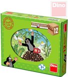 DINO DEVO Kostky dtsk set 12ks Krtek (Krteek) a ptel