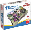 DINO DEVO Kubus Mickey Mouse obrzkov kostky 12ks *DEVN HRAKY*