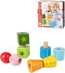 HAPE DŘEVO Baby tvary šroubovací *DŘEVĚNÉ HRAČKY*
