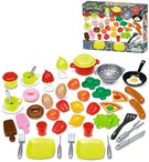 ECOIFFIER Kuchysk baby set dtsk ndob + makety potravin 50ks