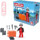 EFKO IGRÁČEK Automechanik s doplňky v krabičce STAVEBNICE