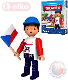 EFKO IGRÁČEK Fanda hokejová figurka 7,5cm v krabičce STAVEBNICE