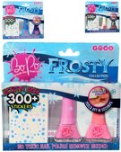 EP Line BO-PO Frosty lak na nehty slupovac 2ks + samolepky rzn druhy