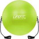 Míč gymnastický Lifefit zelený 65cm balon rehabilitační s expandérem do 200kg