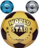 JOHN Míč World Star metalic 13cm potisk fotbal 3 barvy plast