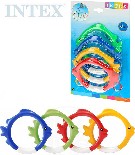 INTEX Krouky barevn rybika do vody na potpn set 4ks na kart 55507