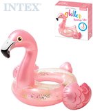INTEX Kruh nafukovací Plameňák třpytivý 99x89x71cm plavací kolo do vody 56251