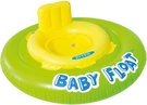 INTEX Baby float nafukovac kruh s otvory na nohy 76cm s kem lutozelen