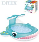INTEX Baby bazének se sprchou velryba nafukovací brouzdaliště 57440