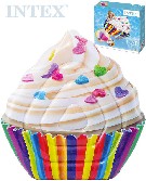 INTEX Lehtko muffin 142x135cm nafukovac dtsk matrace na vodu 58770