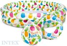 INTEX Nafukovac set bazn 132x28cm s mem a plavacm kolem ananas do vody