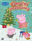 JIRI MODELS Vánoční omalovánky Peppa Pig se samolepkami