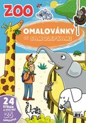 JIRI MODELS Omalovnky se samolepkami A4+ ZOO Zvtka