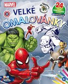 JIRI MODELS Omalovánky velké se samolepkami Marvel