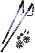KUBISPORT Trekingov hole set 1 pr s psluenstvm modr