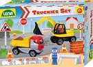 LENA Baby Truckies Stavba set 2 autka s figurkami a dopravnm znaenm
