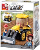 SLUBAN Town Buldozer mal 132 dlk + 1 figurka STAVEBNICE