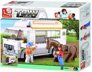 SLUBAN Town Vz pro pepravu kon 170 dlk + 2 figurky STAVEBNICE