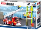 SLUBAN Fire Auto s teleskopickm ebkem 343 dlk + 3 figurky STAVEBNICE