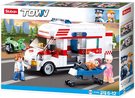 SLUBAN TOWN Auto sanitka 328 dlk + 3 figurky STAVEBNICE