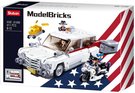 SLUBAN Model Bricks Auto americk vz pro lupie 411 dlk + 3 figurky STAVEBNICE