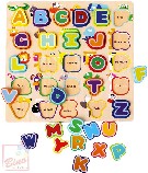 BINO DEVO Baby abeceda anglick se zvtky vkldac psmenka na desce