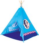 BINO DEVO TeePee stan indinsk modr 120x150x120cm 4 stny