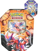 Hra Pokmon TCG Slashing Legends Tin set 4x booster kovov box 2 druhy