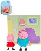 Prastko Peppa Pig hern set 2 figurky s tmatickm pozadm 3 druhy