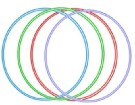 PL Obru gymnastick barevn mal 60 cm Hula Hoop