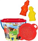 WADER Set plastov na psek kyblk Pat a Mat + stko a 2 bboviky