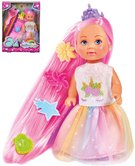 SIMBA Panenka Evika duhov princezna 12cm set s hebenem a sponkami